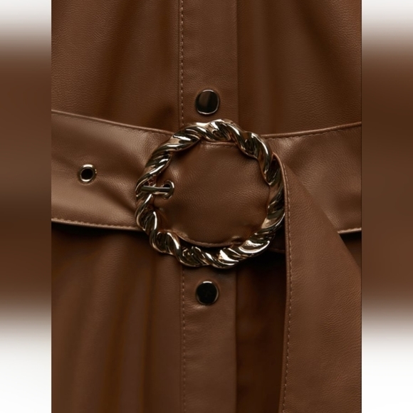 ZARA faux leather short dress - Picture 7 of 9